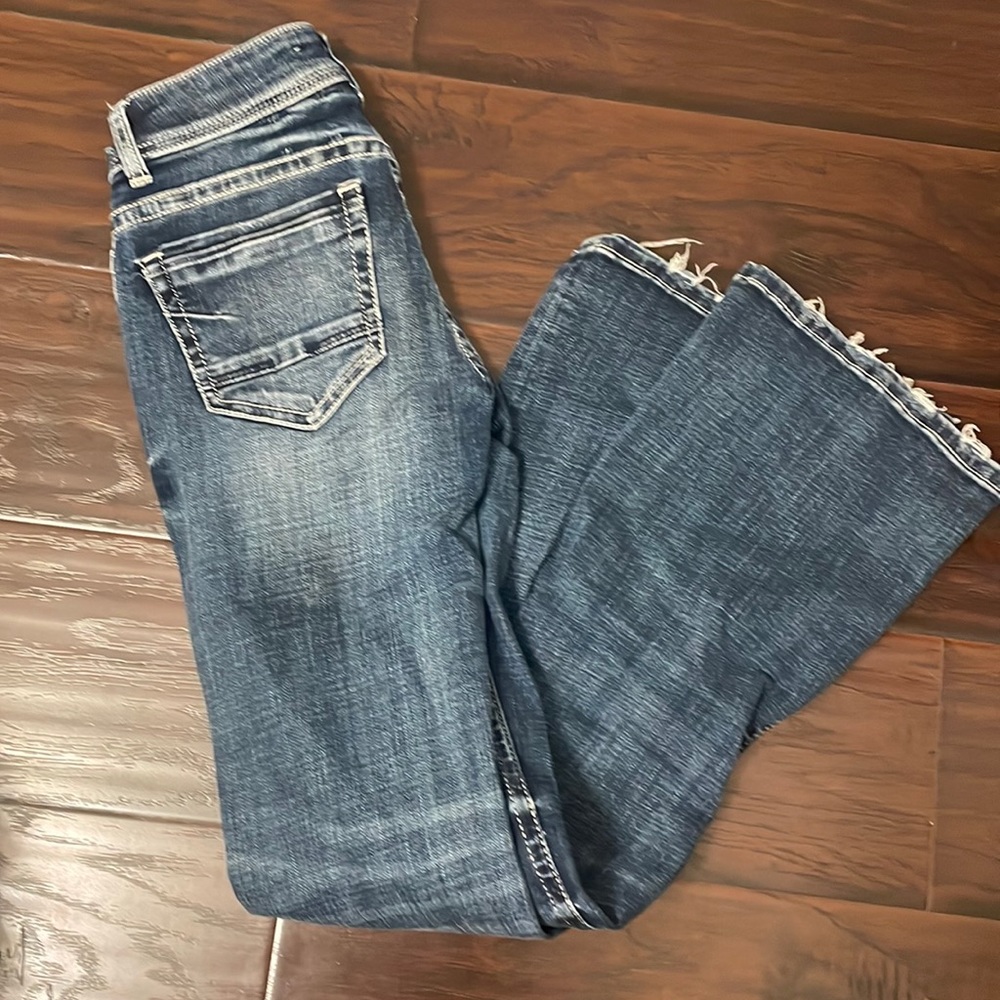 Bke dark wash bootcut jeans